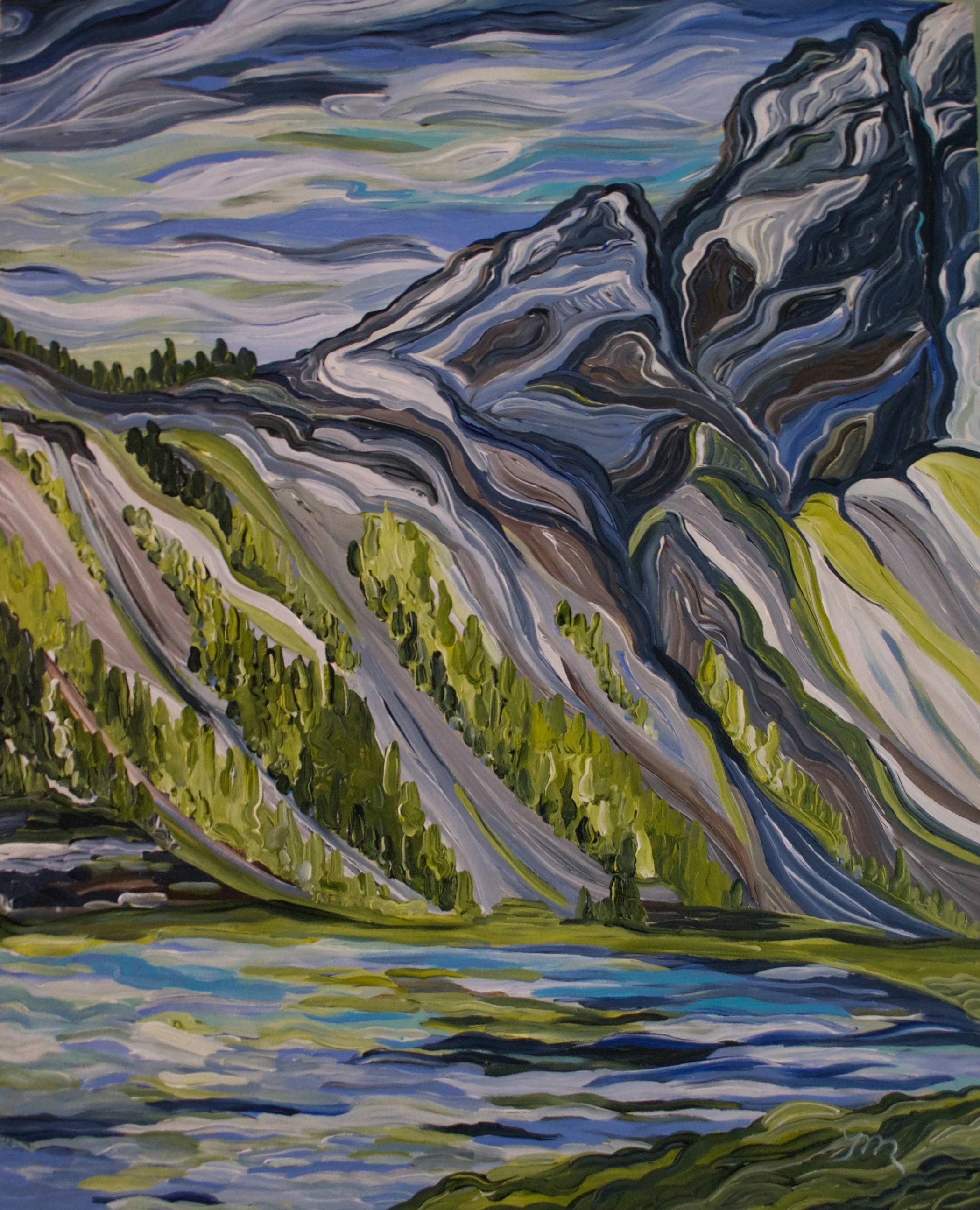 Crescendo I, 30" x 24"