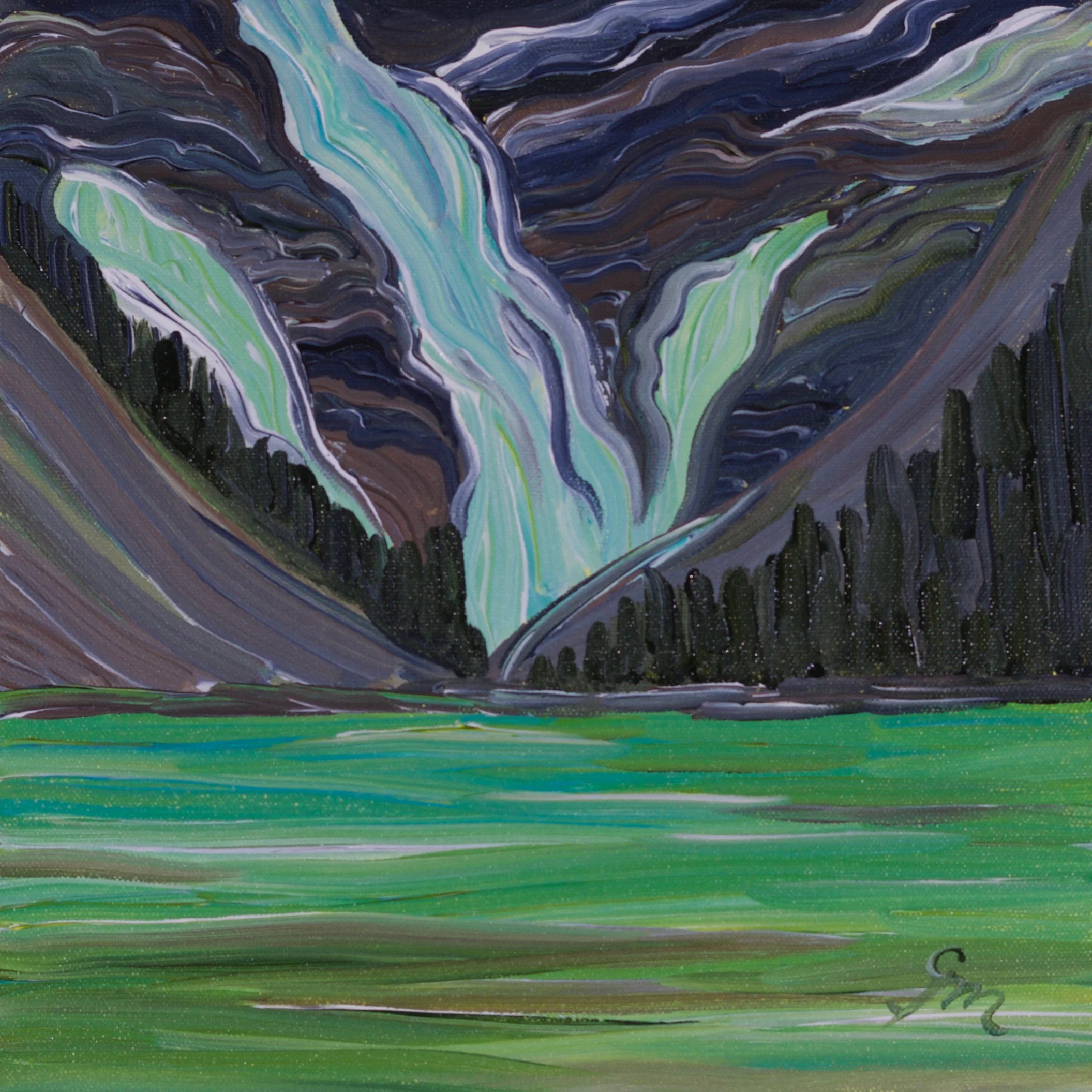 Glow, 12" x 12"