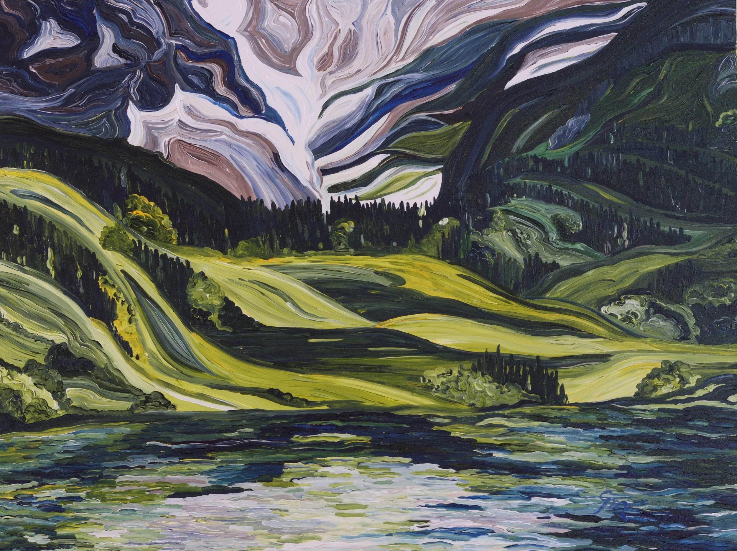 Interlude, 36" x 48"