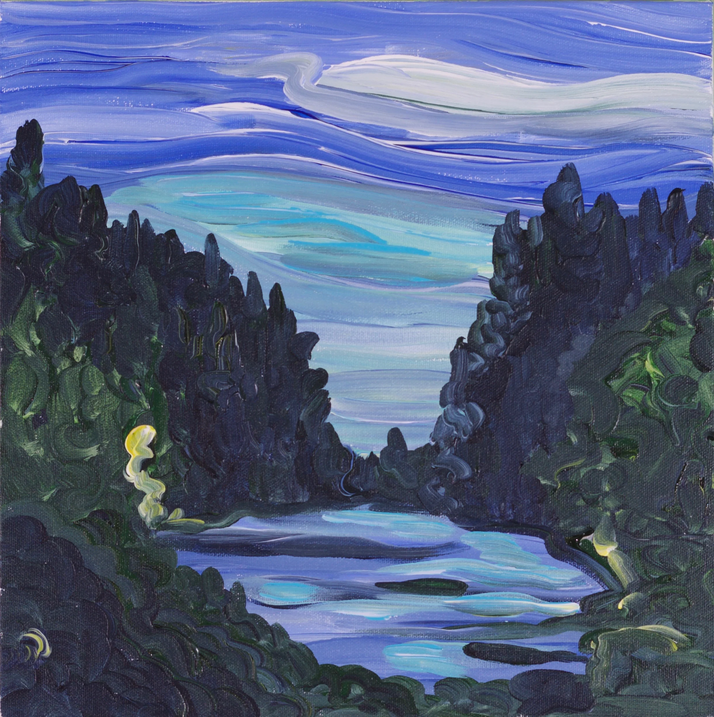 Nocturne II, 12" x 12"
