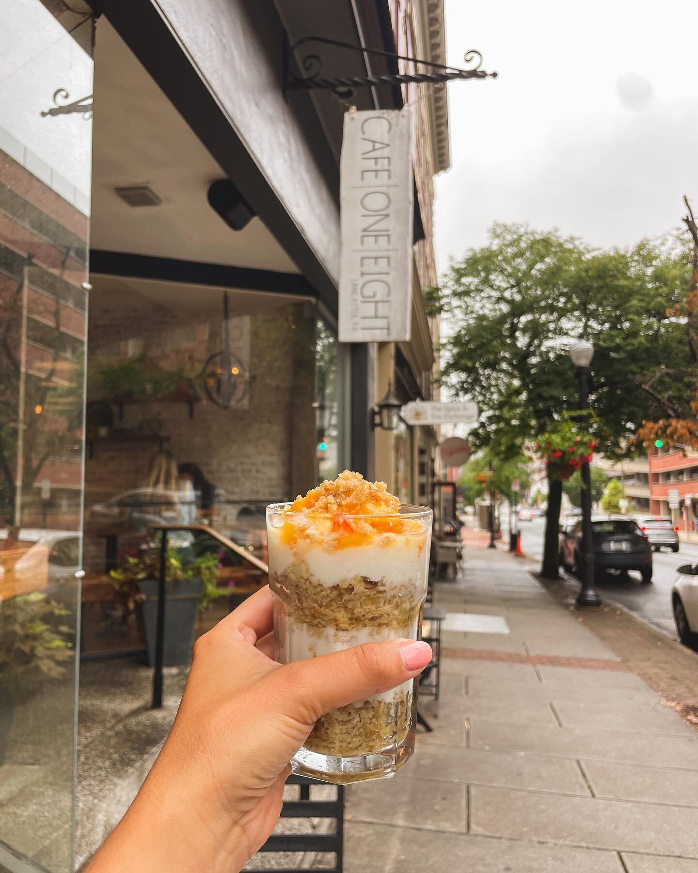 The moment we&rsquo;ve all been waiting for🤩 

Happy peach season, Lancaster! Our peach parfaits are back and better than ever!!🥳