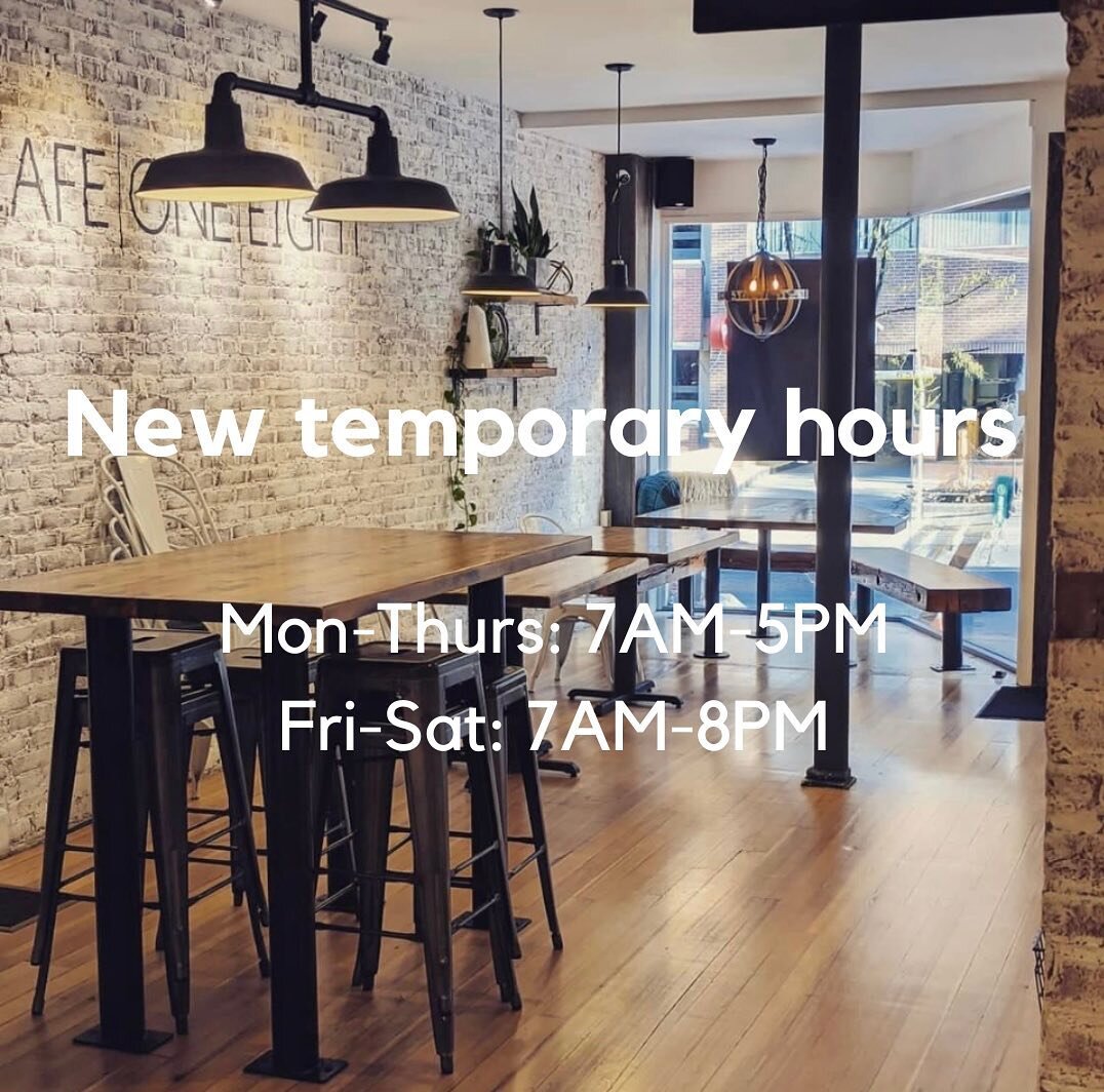 Hello Lancaster!
Thank you for an amazing summer!! ☕️🥑🍊We will be temporarily modifying our operating hours through September to work on some exciting changes coming in the fall. Stay tuned! 😁🍂🍃