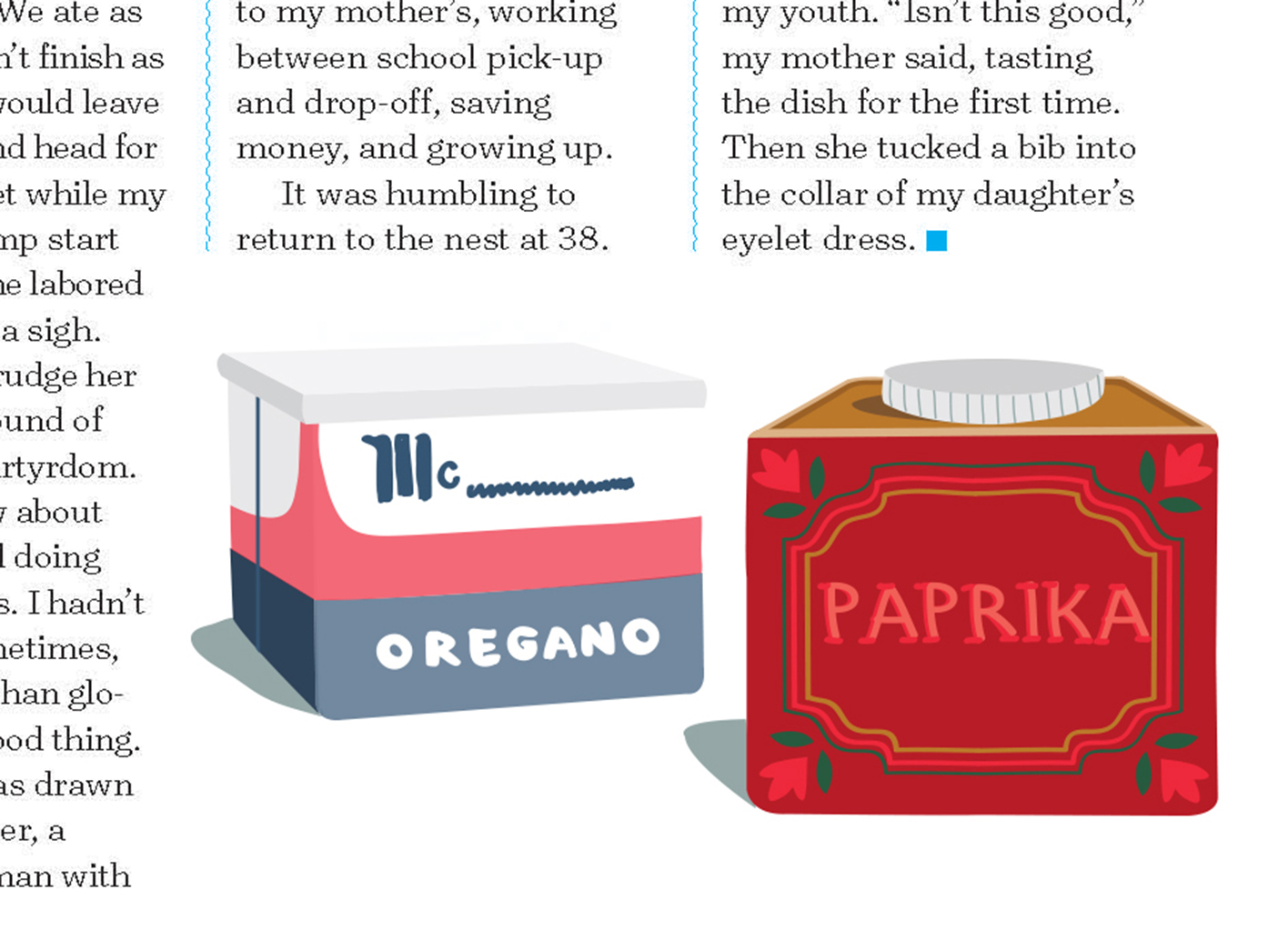 illustration for parent and child magazine