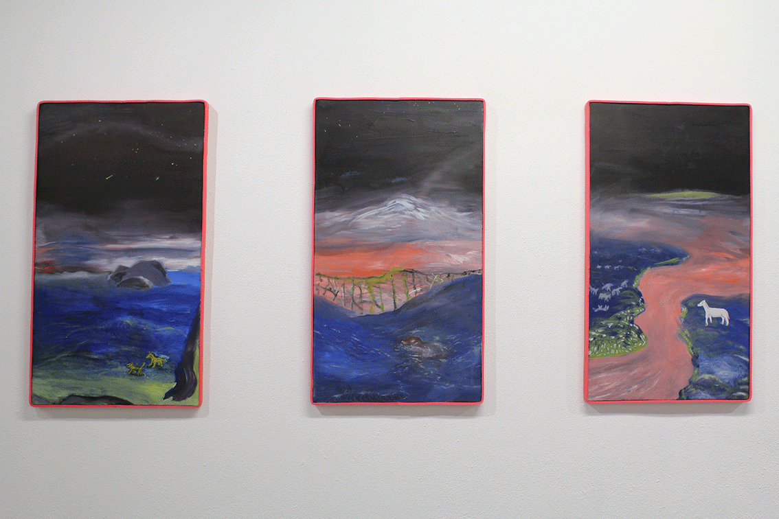 Anfang und Ende (beginning and end, 2016 - 91 x 51 cm | óleo sobre tela / oil on canvas by the german artist Nikolaus Fablrinner 