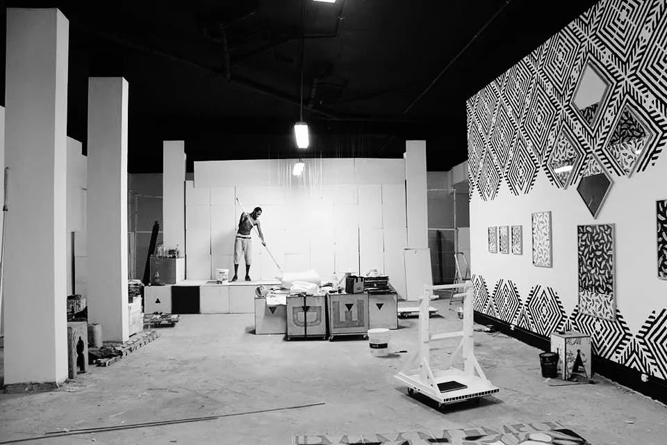 installation in progress by Francisco Vidal 
