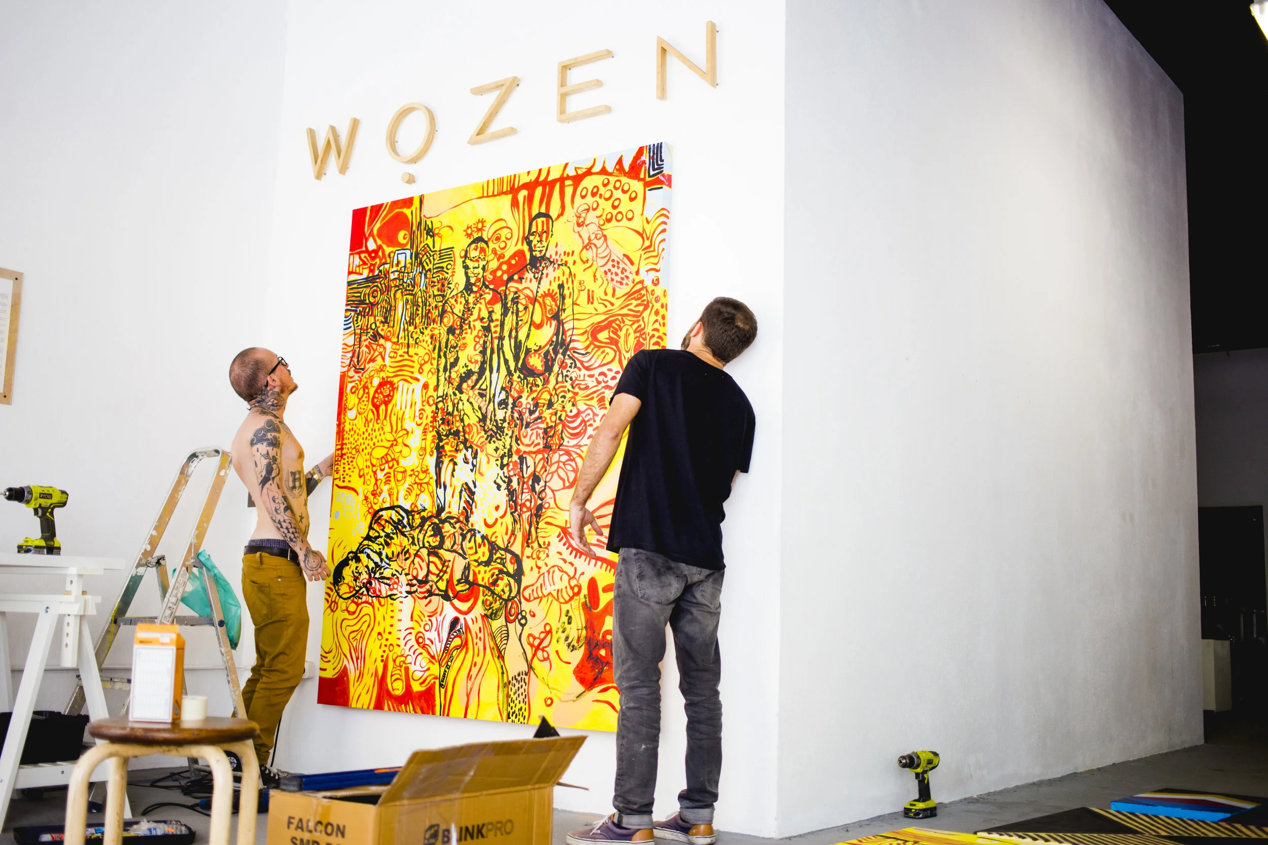 Wozen team setting up | photo: Lucca Miranda