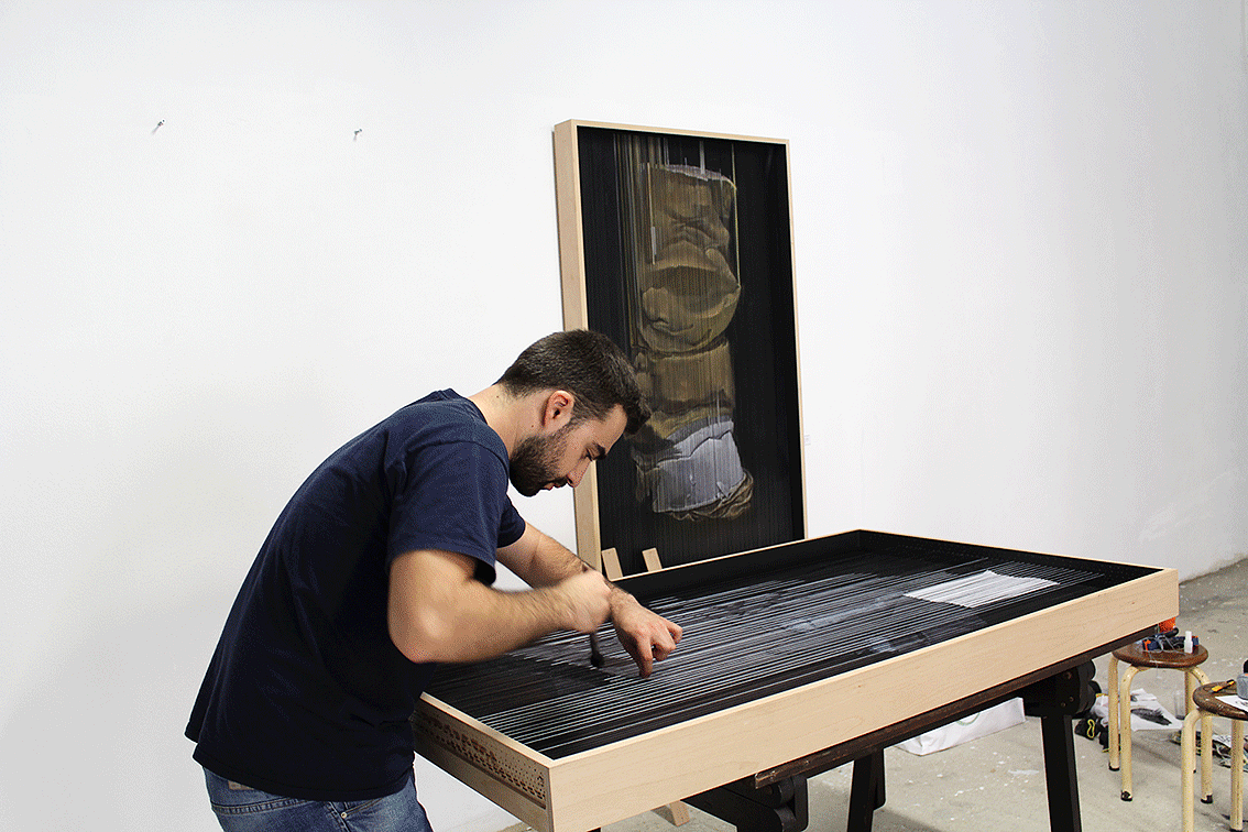 Regg Salgado in progress at our atelier space