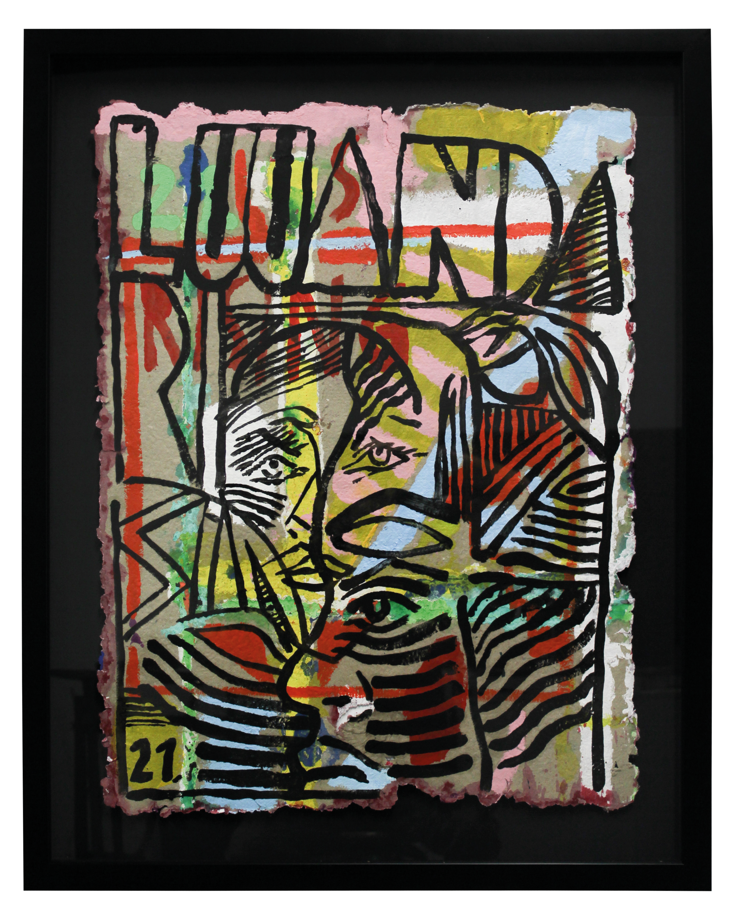 "Utopia Luanda Machine 2015 - 2017" #1 série de estudos de desenho a óleo sobre papel manufacturado na Oficina de Papel / series of idian ink drawing studies on manufactured paper in "Oficina de Papel" | 95 x 75 cm