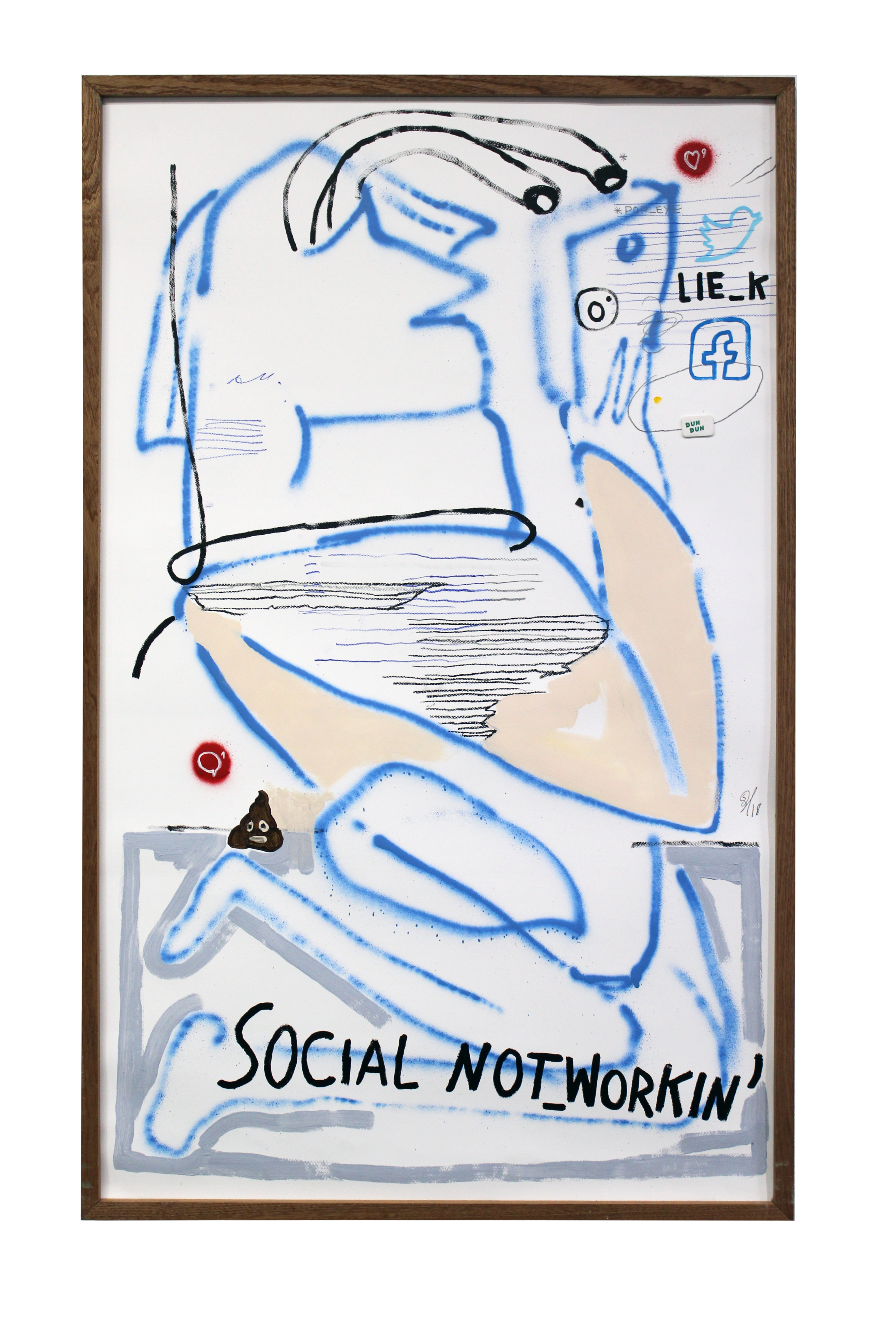 Social Not_Working or Sofia's Redemption, 2018 | 122x75cm