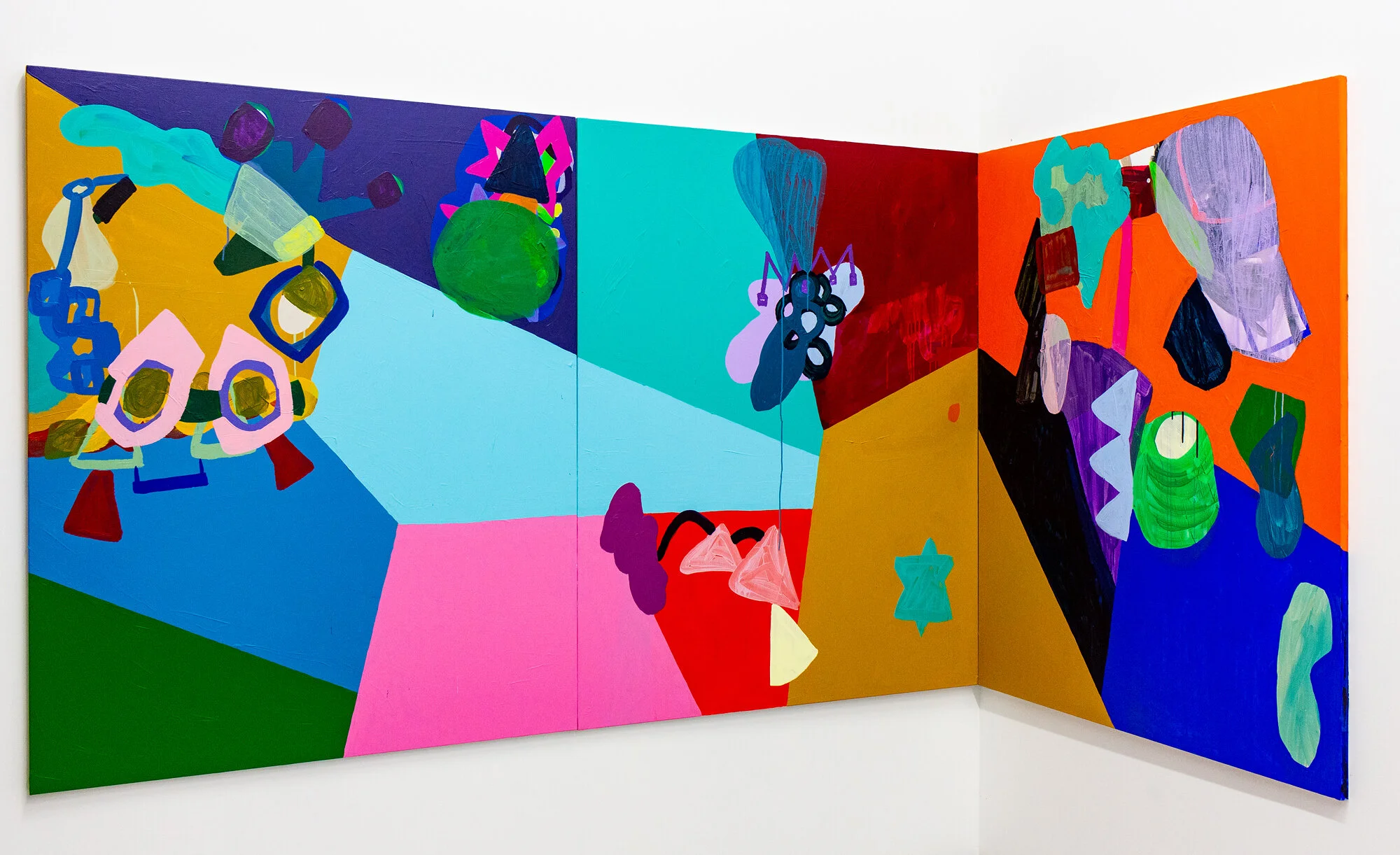   “Tempo” | acrylic on canvas | 192 x 390 cm  