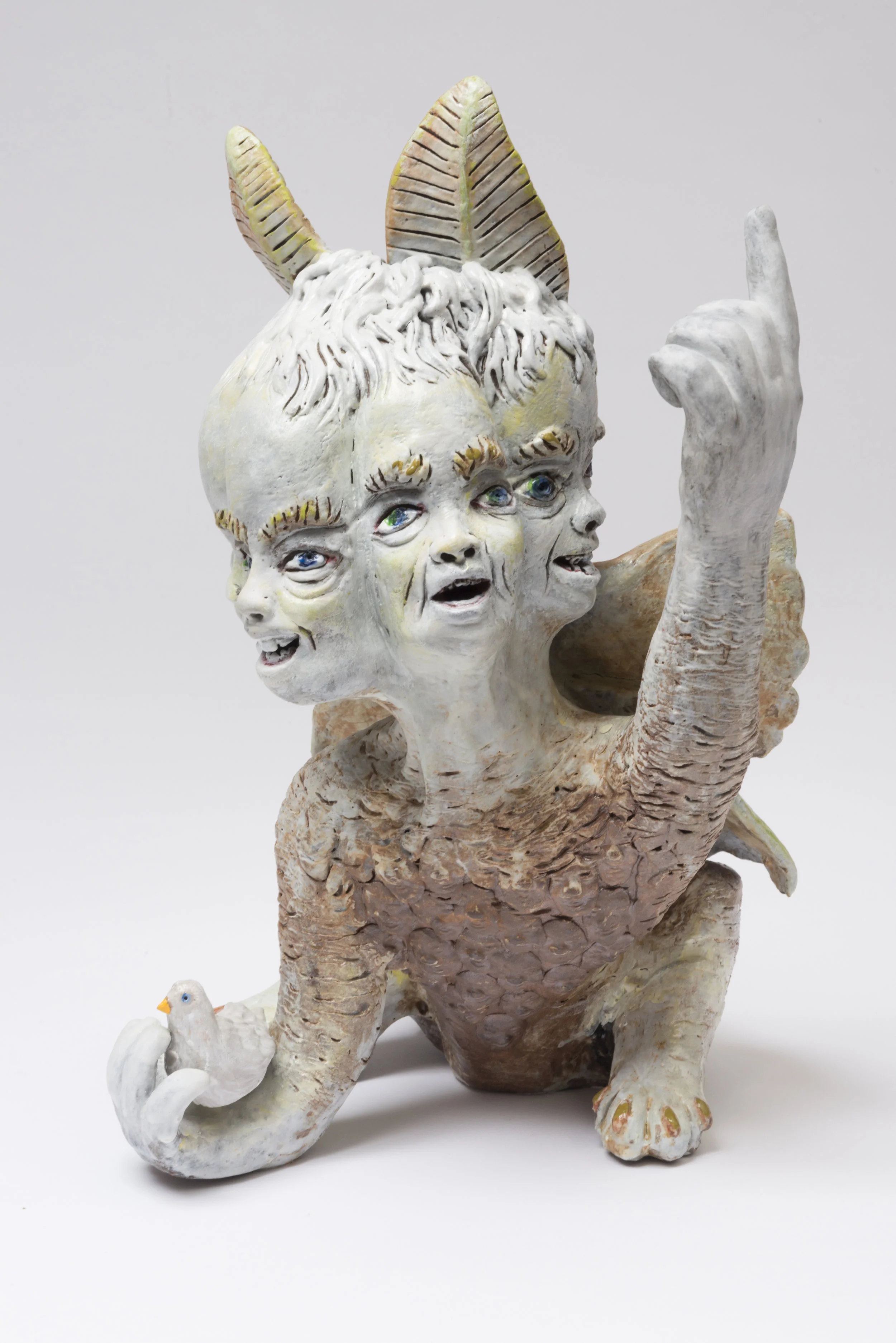 " Luna Moth Plus ", High Fire Red Clay