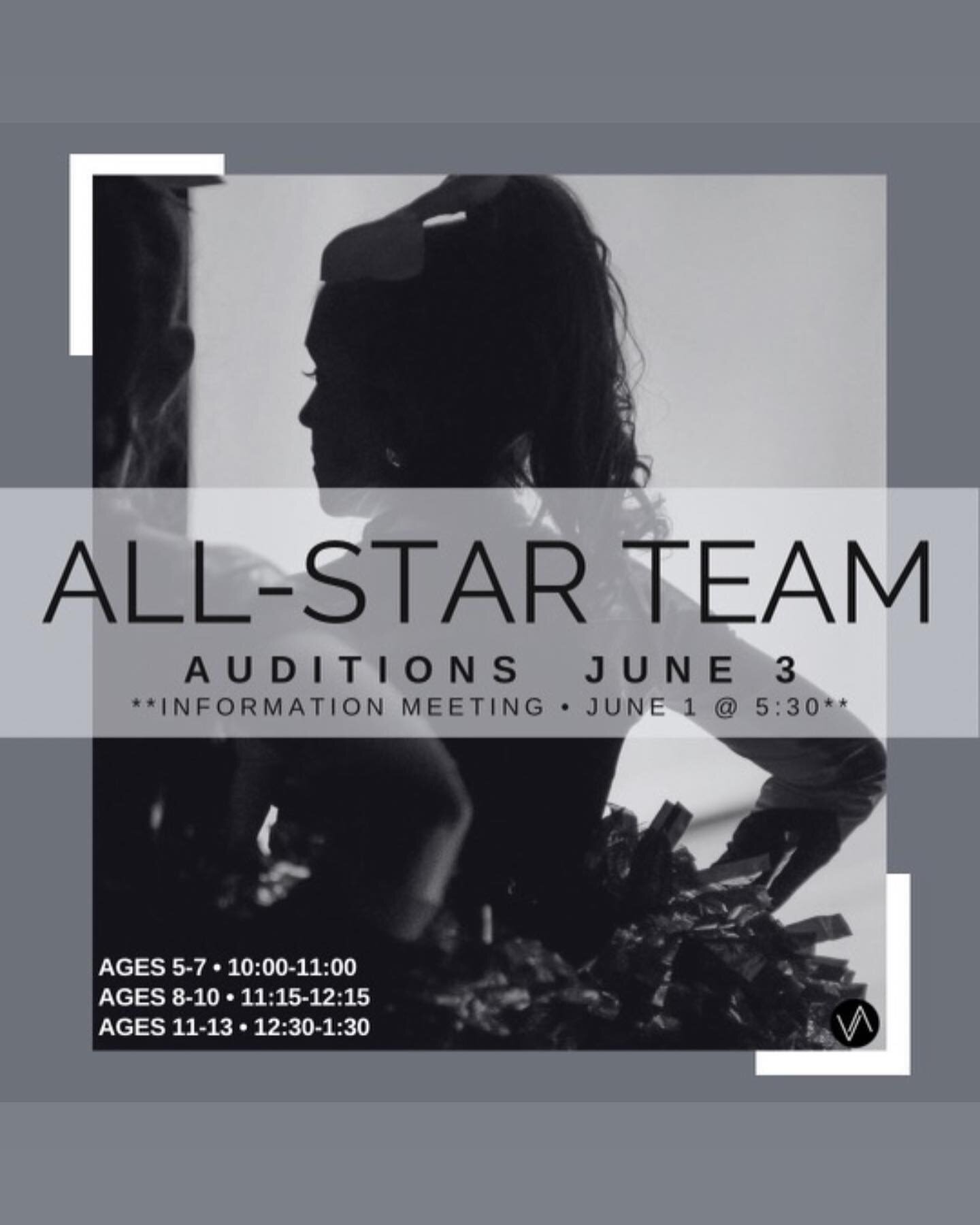 All Star + Company info meeting June 1! Come ask questions about being a part of our competitive programs! 🫶🏽