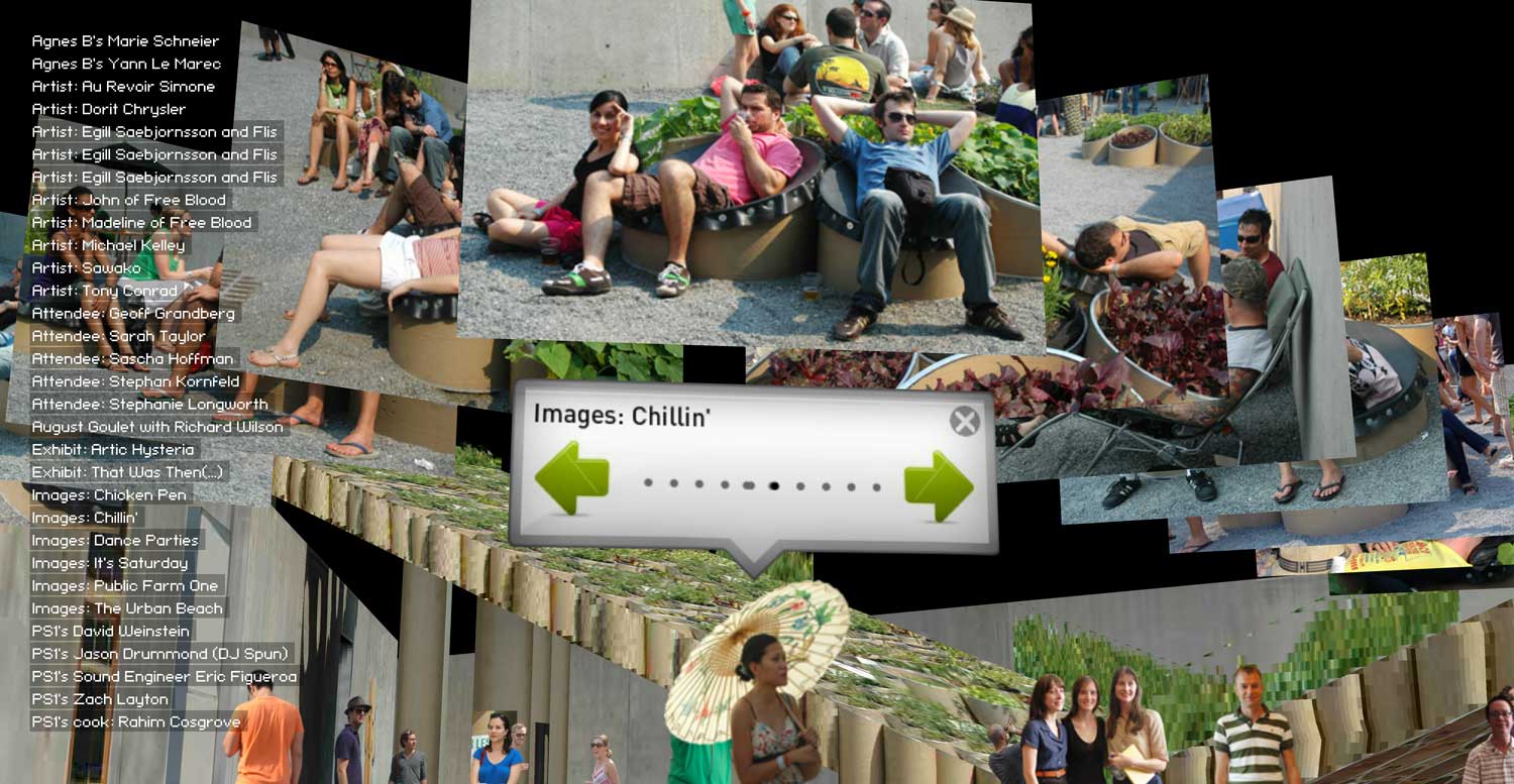 Using thousands of images and video footage, Martin Lenclos combined multiple events into a single 3D real time celebration with an avatar directory and many photo galleries. Online visitors enter a 360-degree walkthrough environment where they can meet the guests, hear the music, and experience the summer-long party.