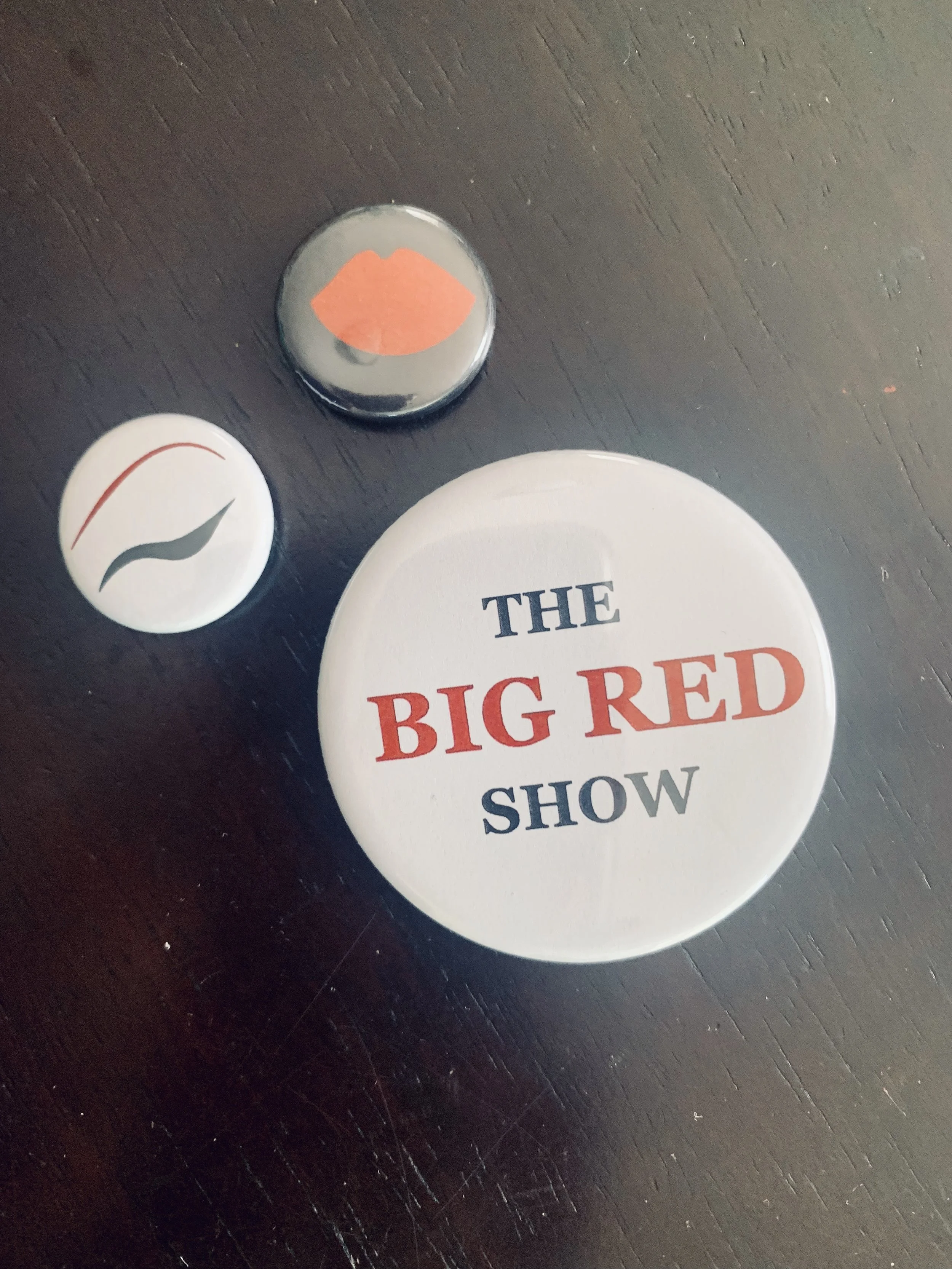 Big Red Pins (Set of 3)
