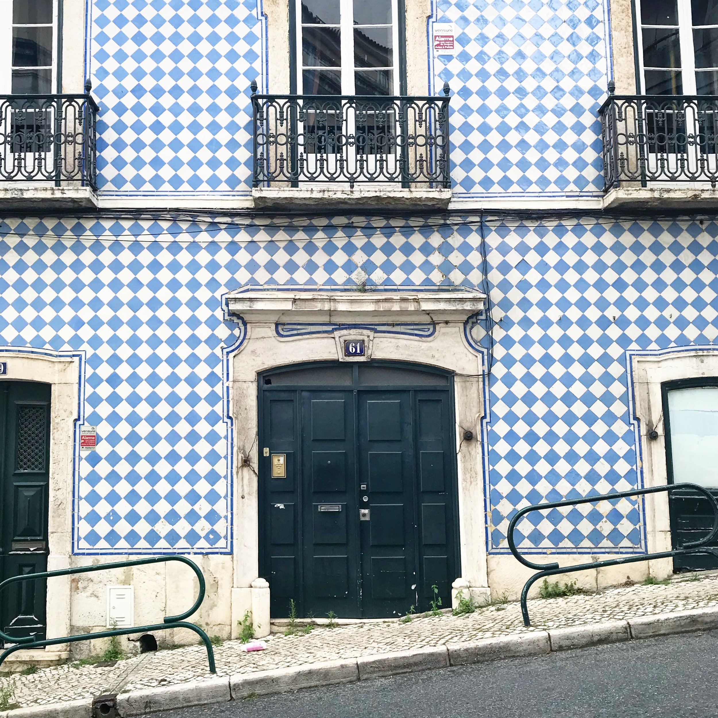 The Tiled Azulejo Lisbon Blue Buildings