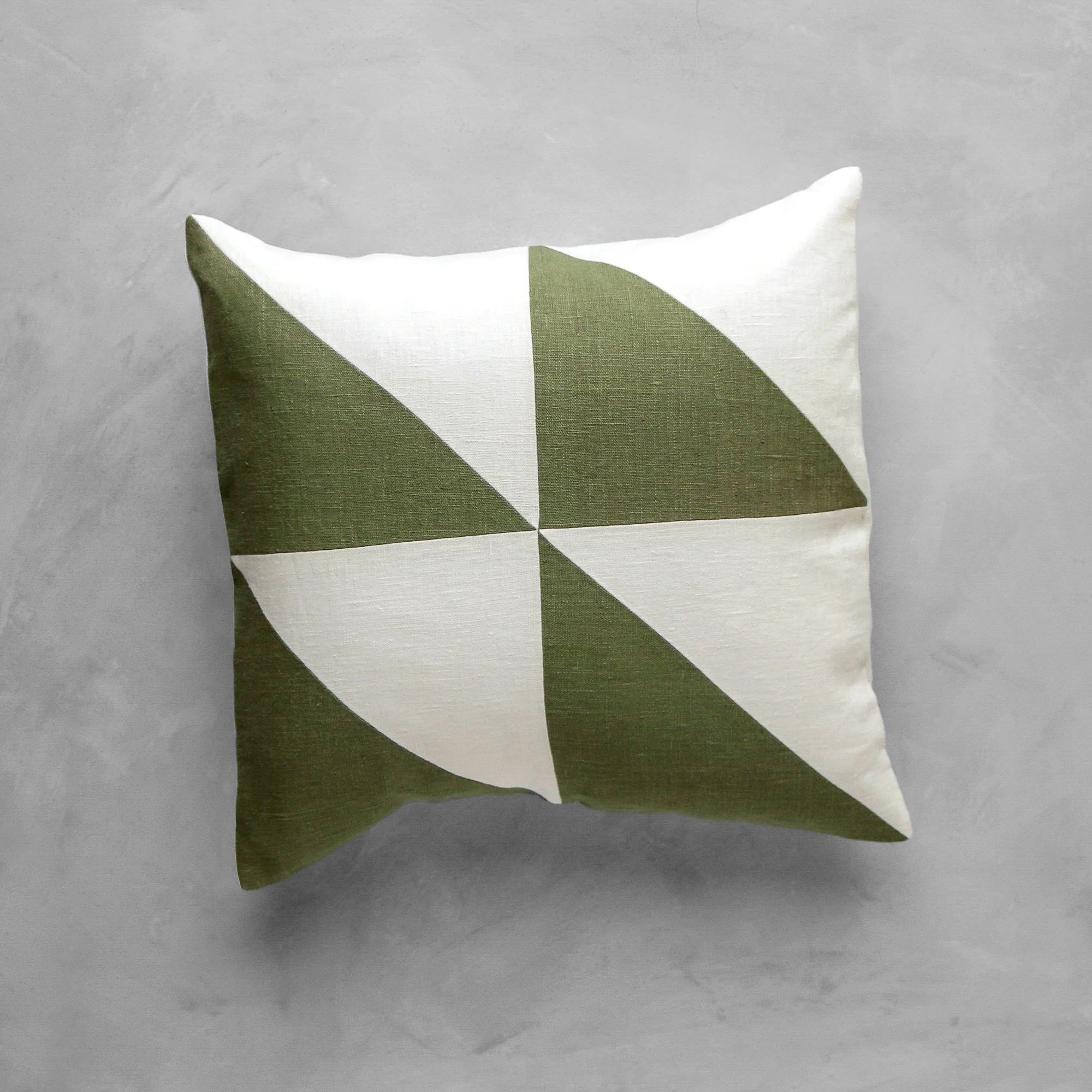 Comporta Stonewashed Linen Pillow Green02