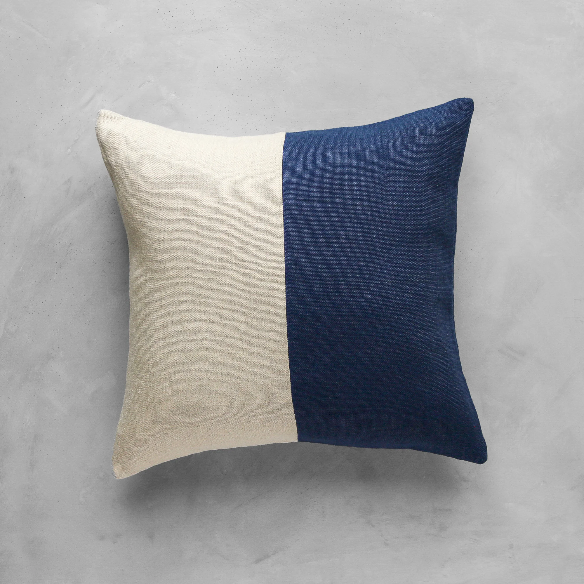 Alentejo Heavyweight Linen Pillow Sapphire/Natural