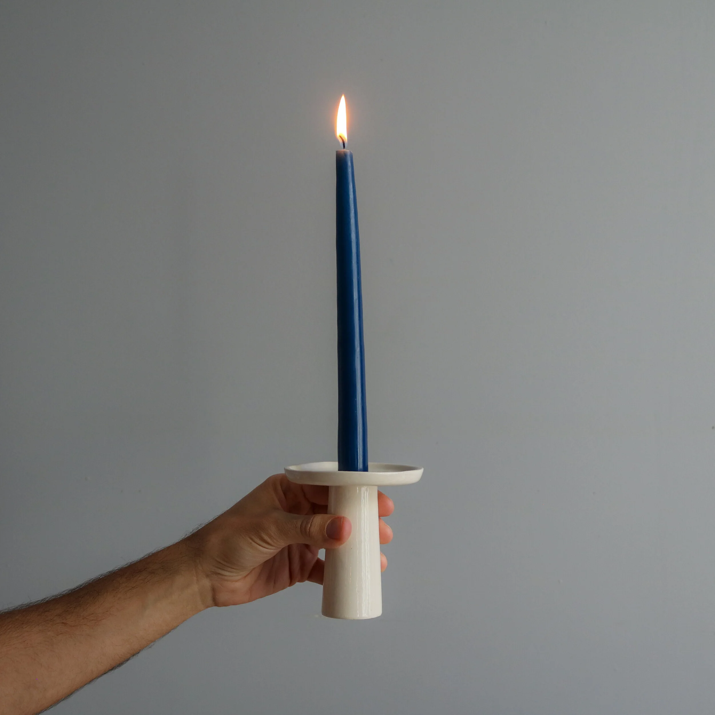 Grés Stoneware Short Candlestick