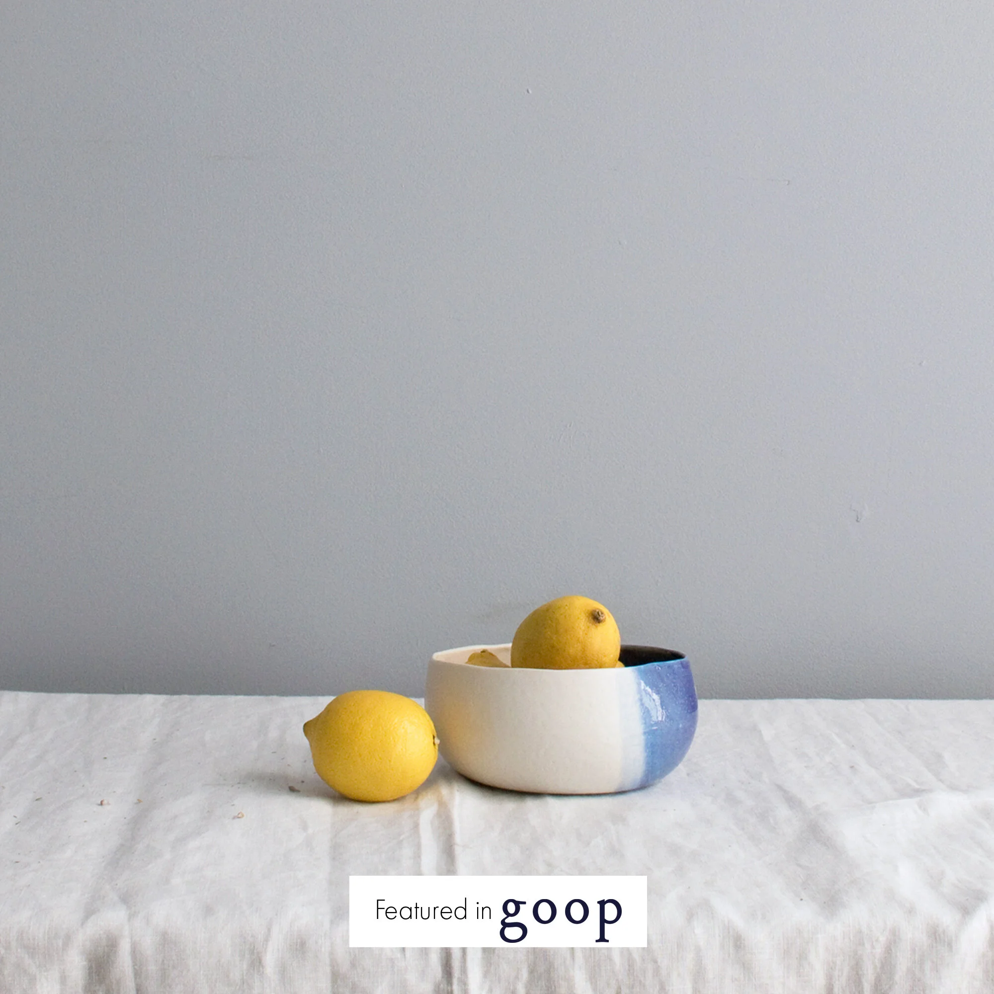 Brilliant Blue Demi-Dipped  Bowl