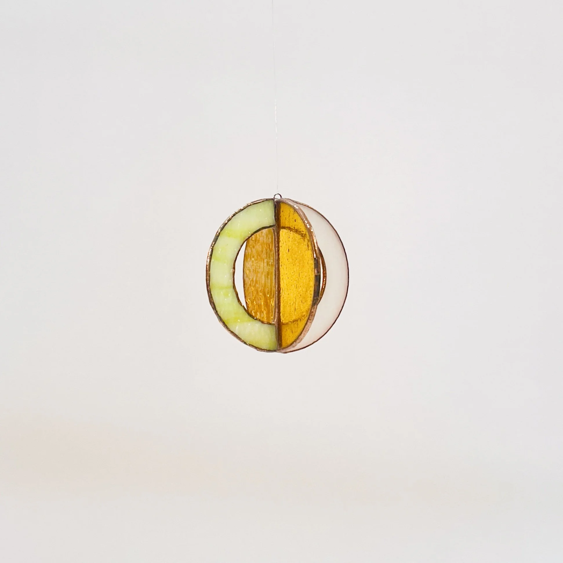 Small Orb w/ Arches - Yellow & White - RTS