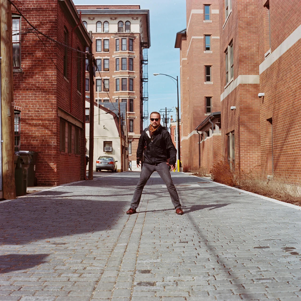 John Dombrowski, man of action-birthday boy.