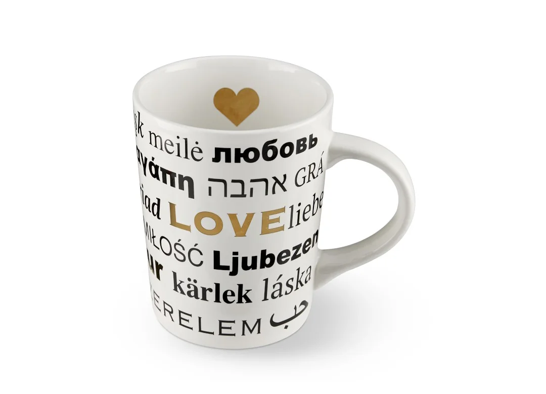  collaboration with Laurent Gerin on Language of Love Mug for Williams Sonoma&nbsp; 