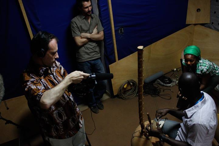 Lazi being interviewed about his music, and the Kora.