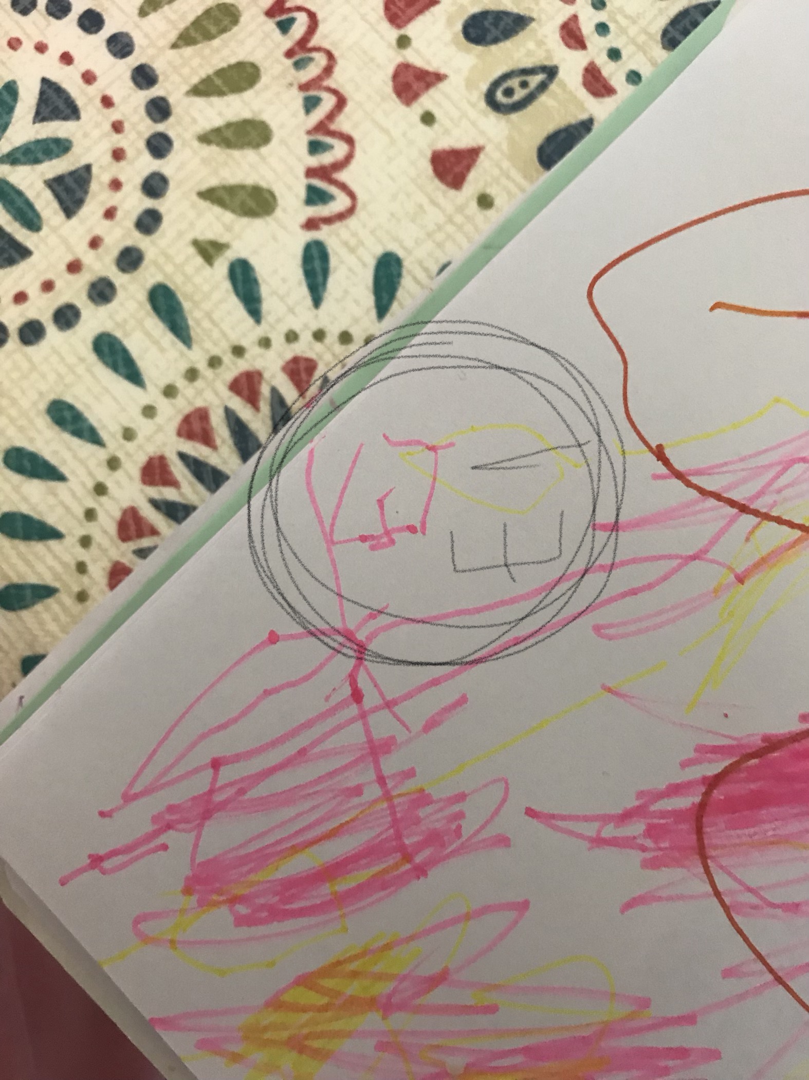 It's kind of hard to tell, but I circled the spot where Nicholas wrote a 13. Future writer!