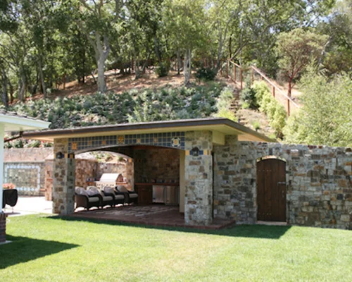 Outdoor Kitchen Cabana Pool Side Retreat Fp Builders