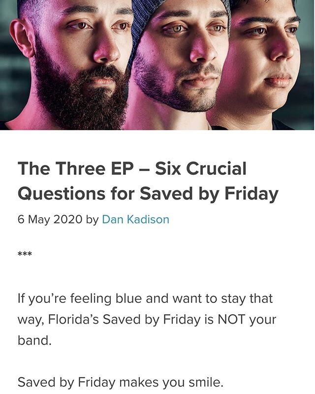 Thanks to Dan Kadison for writing this feature about us for @newswhistle !  Go ahead and read the full thing!  https://newswhistle.com/the-three-ep-six-crucial-questions-for-saved-by-friday/