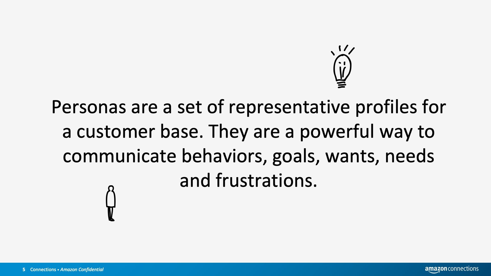 Effective personas are driven by research data and focus on how a particular profile uses a particular application in a given context. Personas are not real people, but they are based on the behaviors and motivations of real customers.