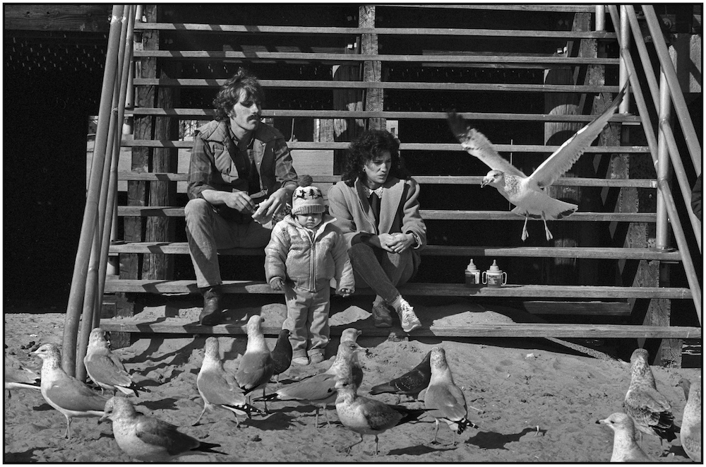 Peace. Stairway, Brighton Beach Boardwalk and Beach. Feb 21, 1987