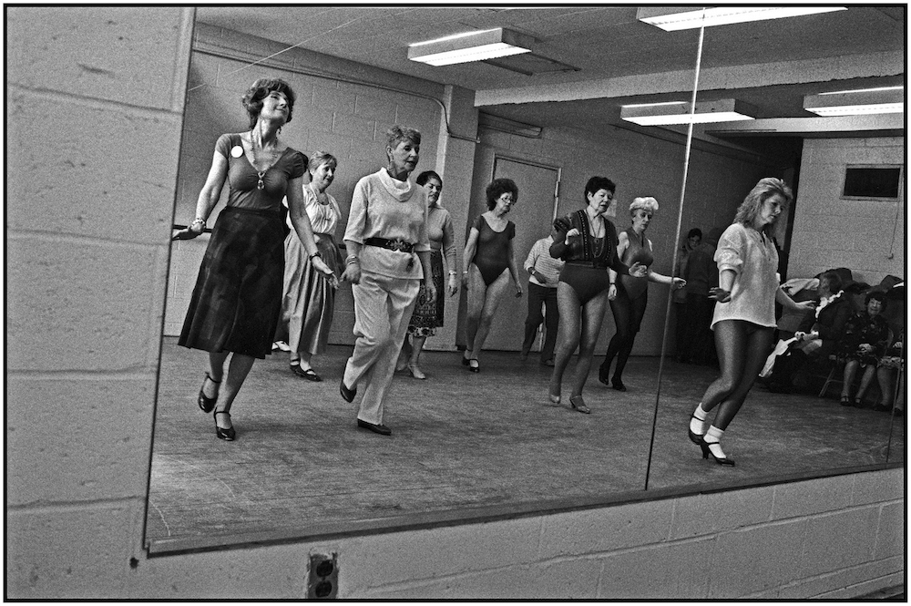 Folk dancing class. Shorefront "Y." Coney Island Avenue and Brighton Beach Boardwalk. March 22, 1987