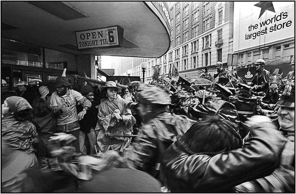  Anti-Apartheid March, Herald Sq., NYC, May 1,  1977. 