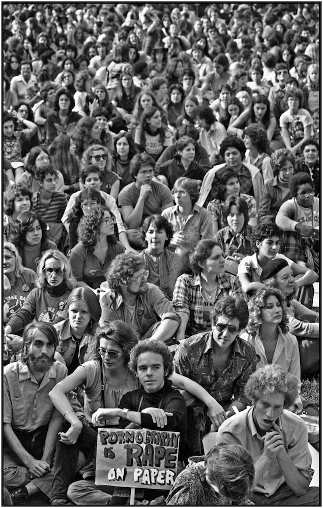 Anti-Porno March and Rally, Bryant Park, NYC, October 20, 1979.
