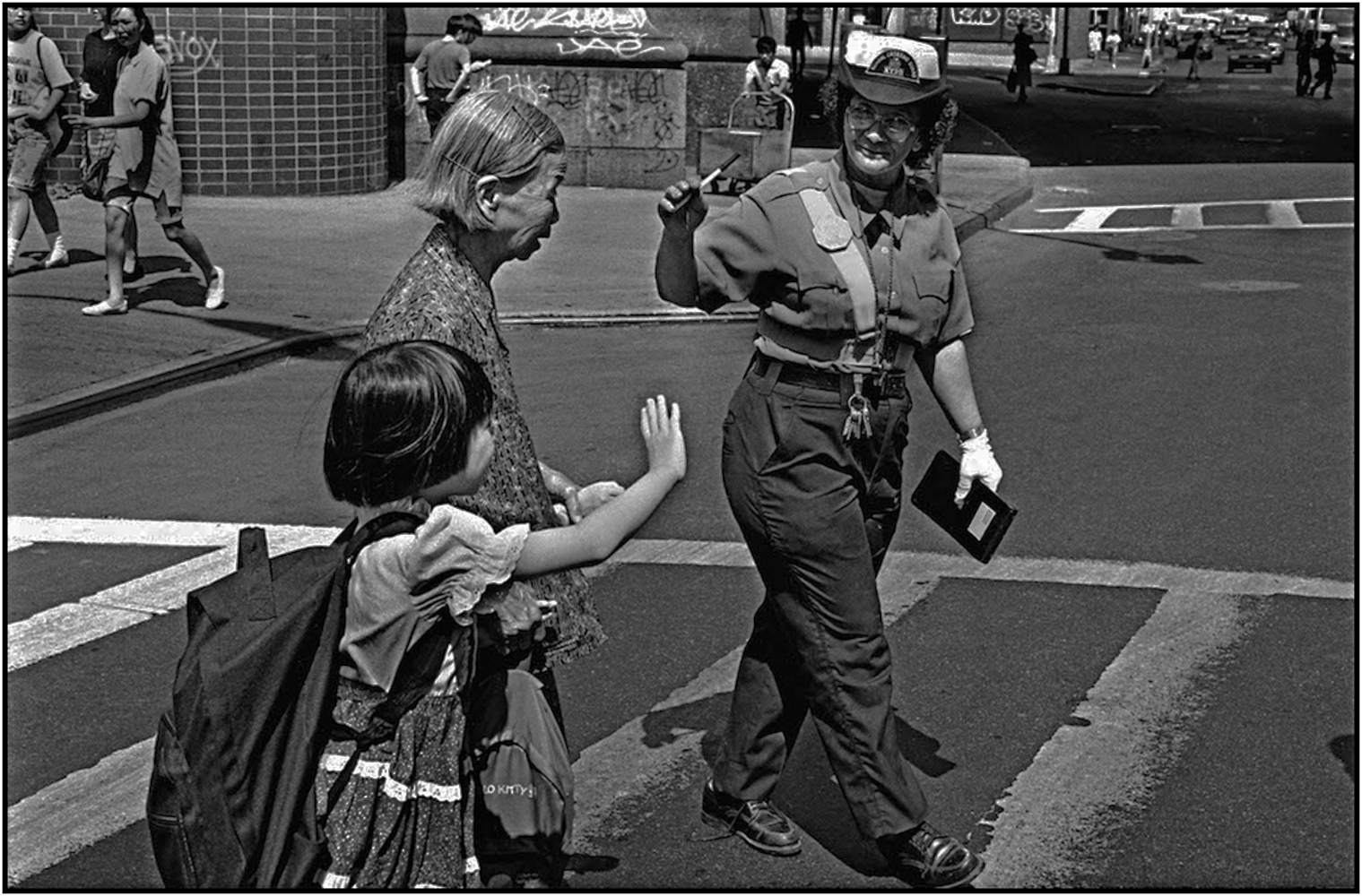   Crossing Guard Elizabeth Cruz in Chinatown, Manhattan. 19--  