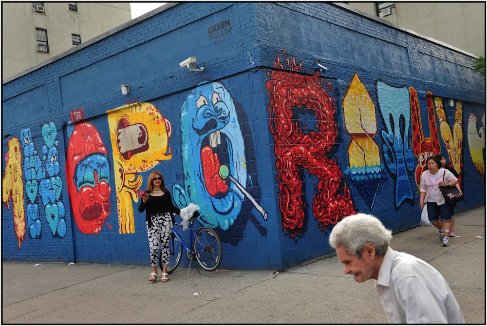  Alphabet mural. 