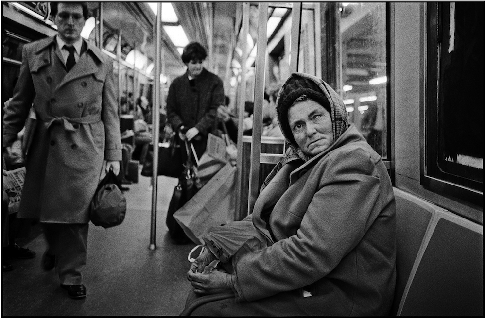  “Eye Contact,” Subway, NYC, 1989. 