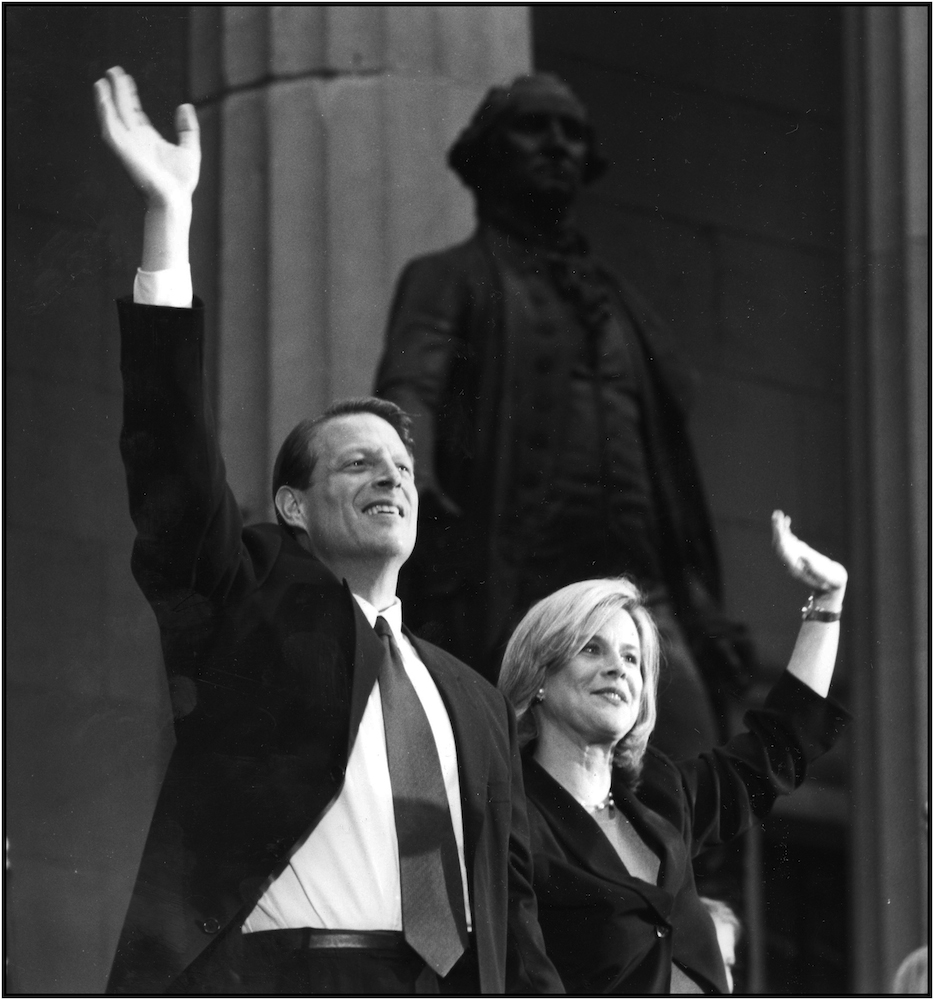 Al and Tipper Gore, 1992.