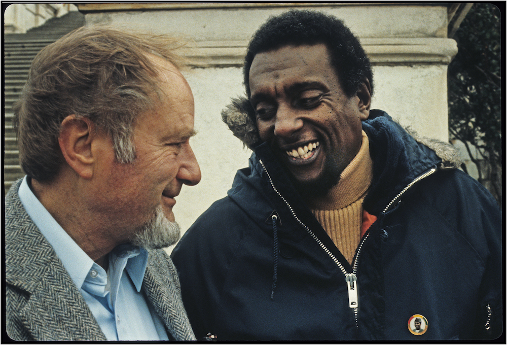   Dave Dellenger and Stokely Carmichael, Wash., D.C., March 22, 1980.  