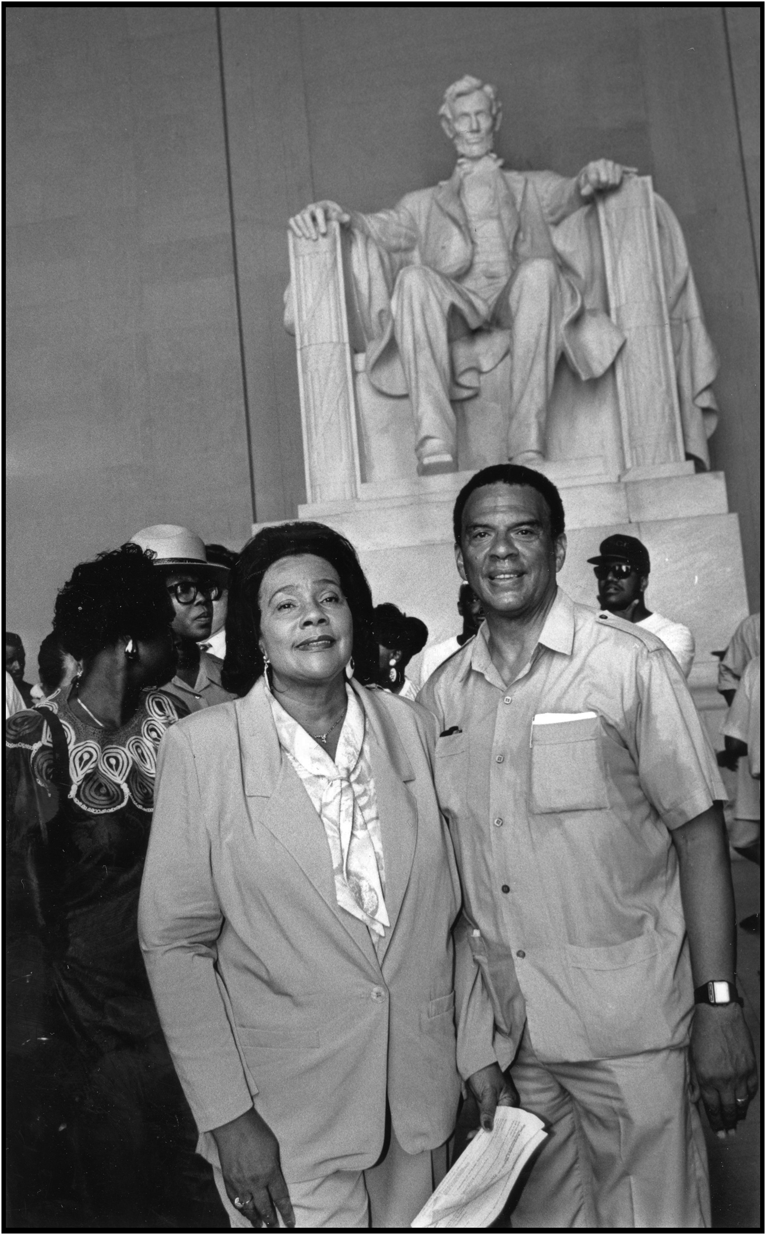   Coretta Scott King and Andrew Young, Wash., D.C., August 23, 1993.  