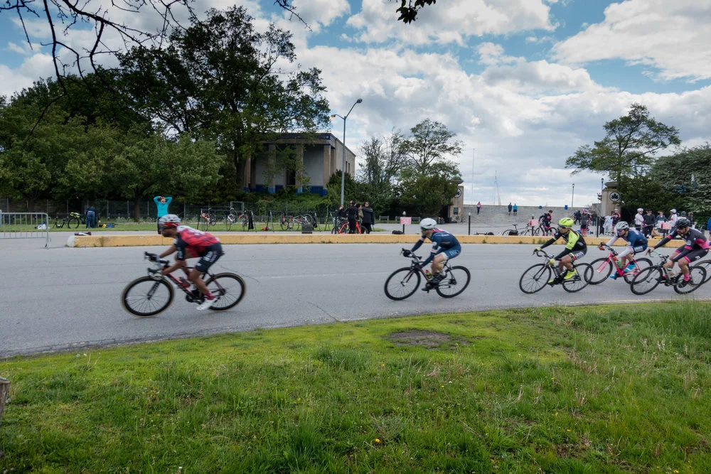 Racers in action at the 2016 CRCA Orchard Beach Criterium. This photograph and the header image from the To Be Determined Race Recap.