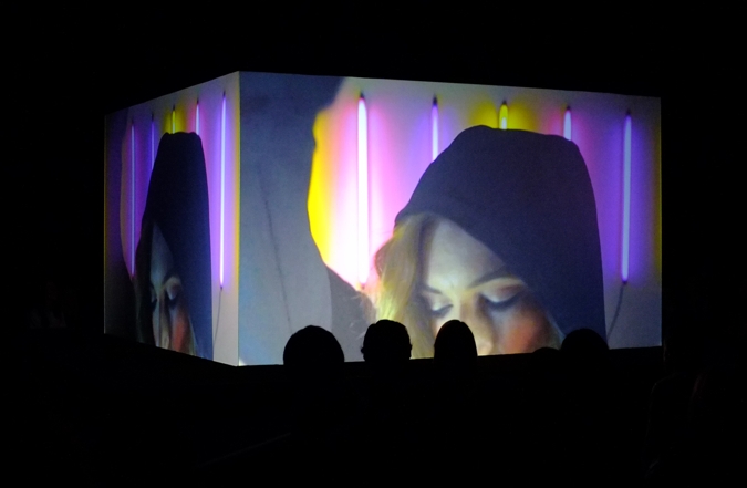 This is an example of the wide range of projects this role entailed. I designed a larger than life translucent cube to be the centerpiece of a runway show. The cube had seamless video projections on all 4 sides from the inside. I also worked directly with and managed multiple contractors for these builds and large productions. 