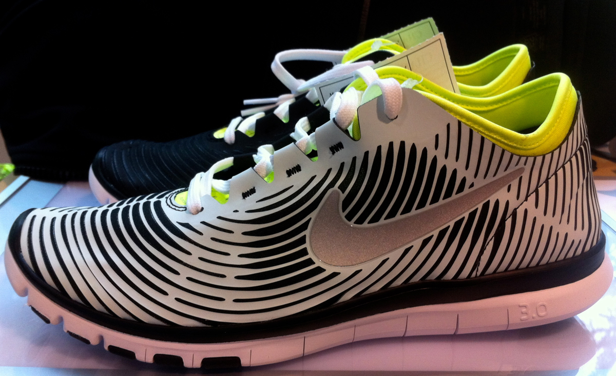 Our second performance graphic shoe in prototype form using laser cutting. 