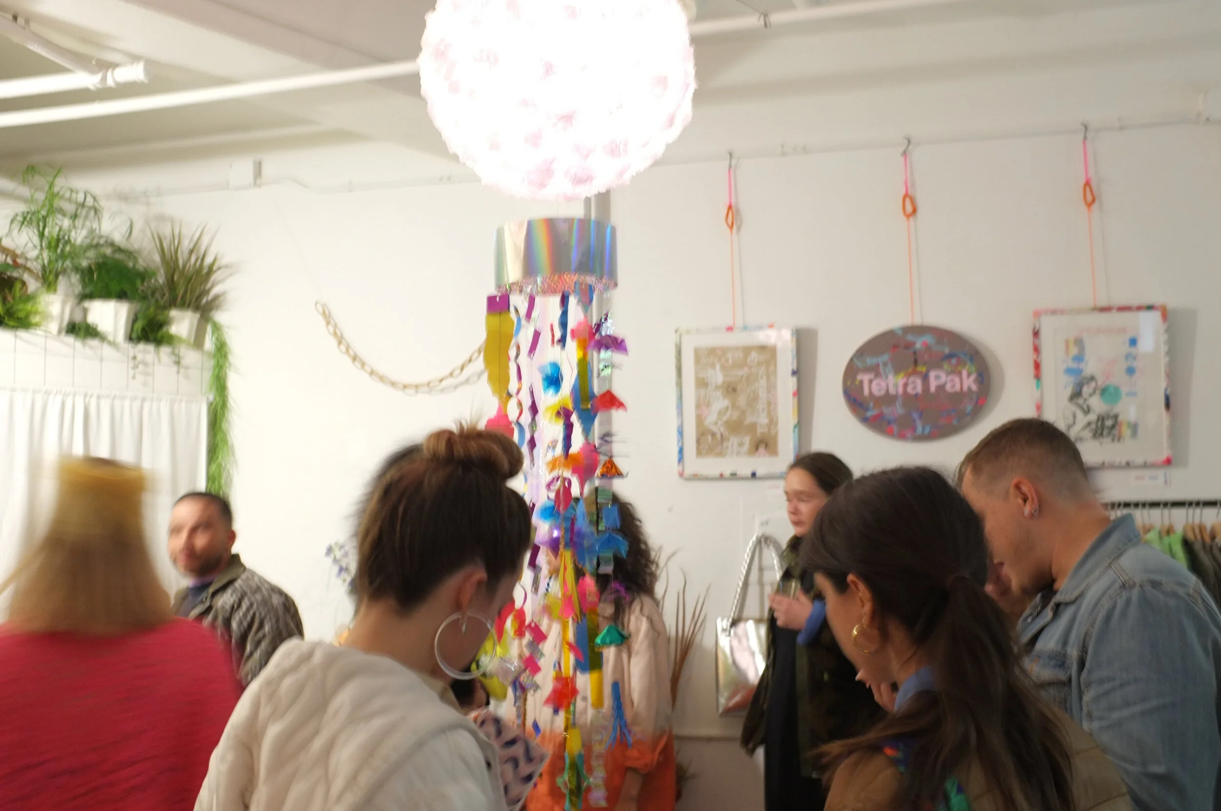  Andi, the owner was very interested in creating something based on Fukinagashi lanterns as seen in the Sendai Tanabata festival in Japan. I researched how to create the paper flowers and the spherical frame. Armed with a few inspiration images and m