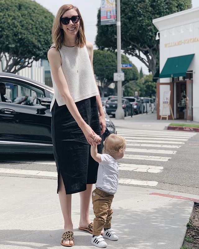 Last weekend celebrating Mother&rsquo;s Day in my favourite @assemblylabel dress, bought during our Christmas trip home, layered with a sample from my planning days (over 4 years ago now!). Check my stories to see what this weekend looked like!