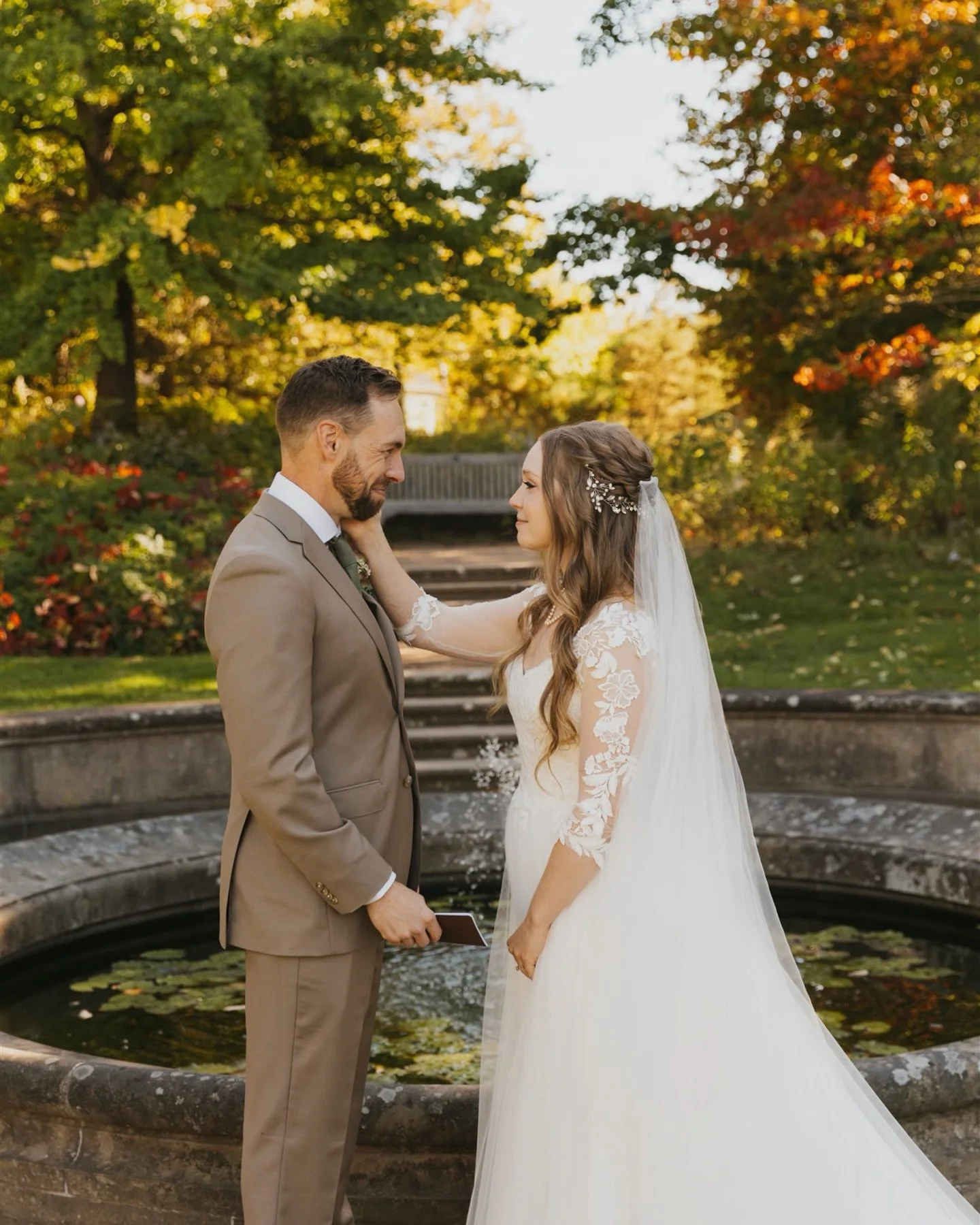 Jen + Jordan&rsquo;s late September wedding brought the warmth of summer and colours of autumn together perfectly. Full of light and love, they celebrated their day at their own home in Wolfville. In their own garden they exchanged rings, and in thei