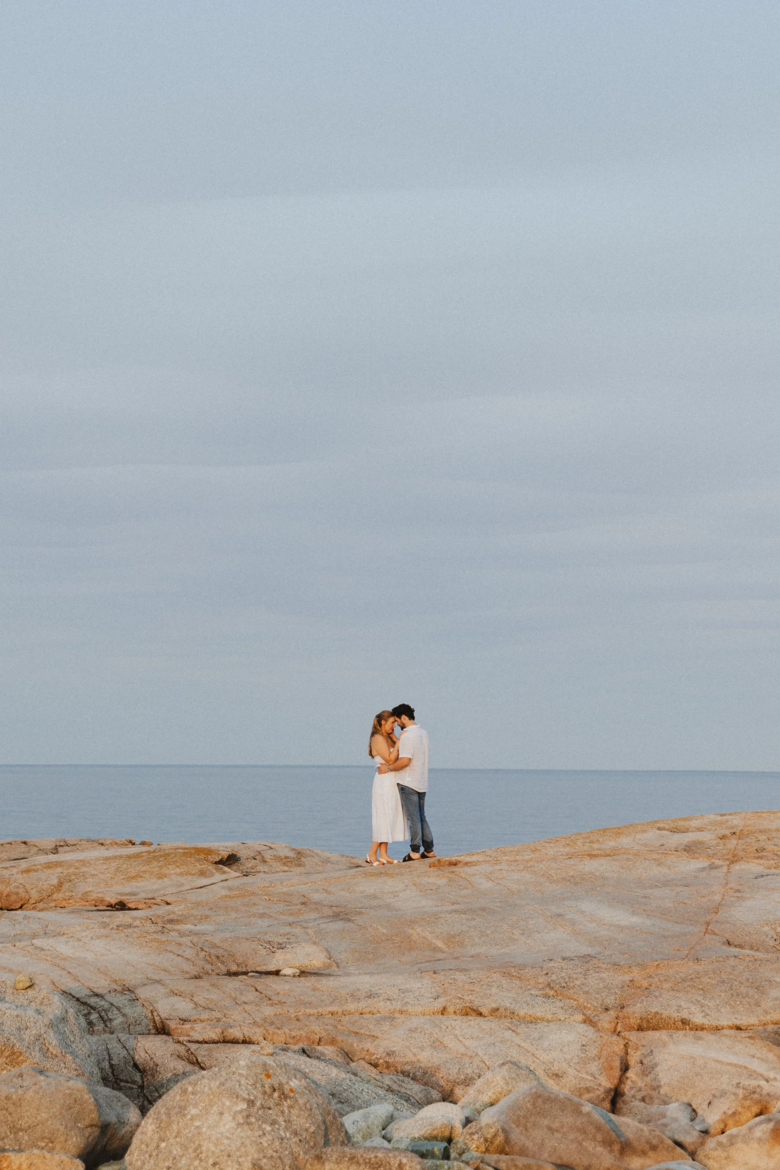 Golden Crystal Crescent Beach Engagement