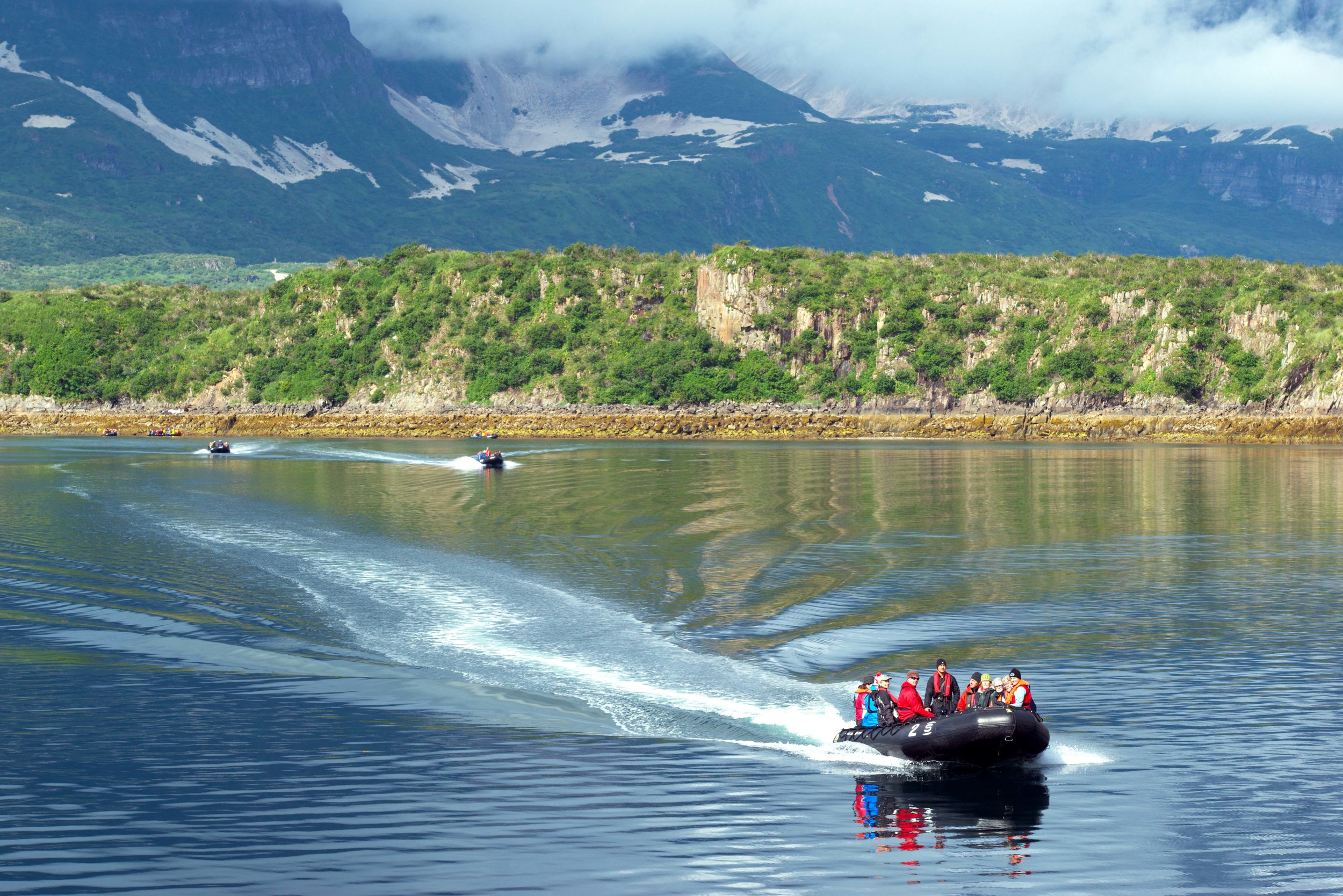 Explore mountains, fjords, waterfalls, and tundra—during numerous Zodiac excursions.