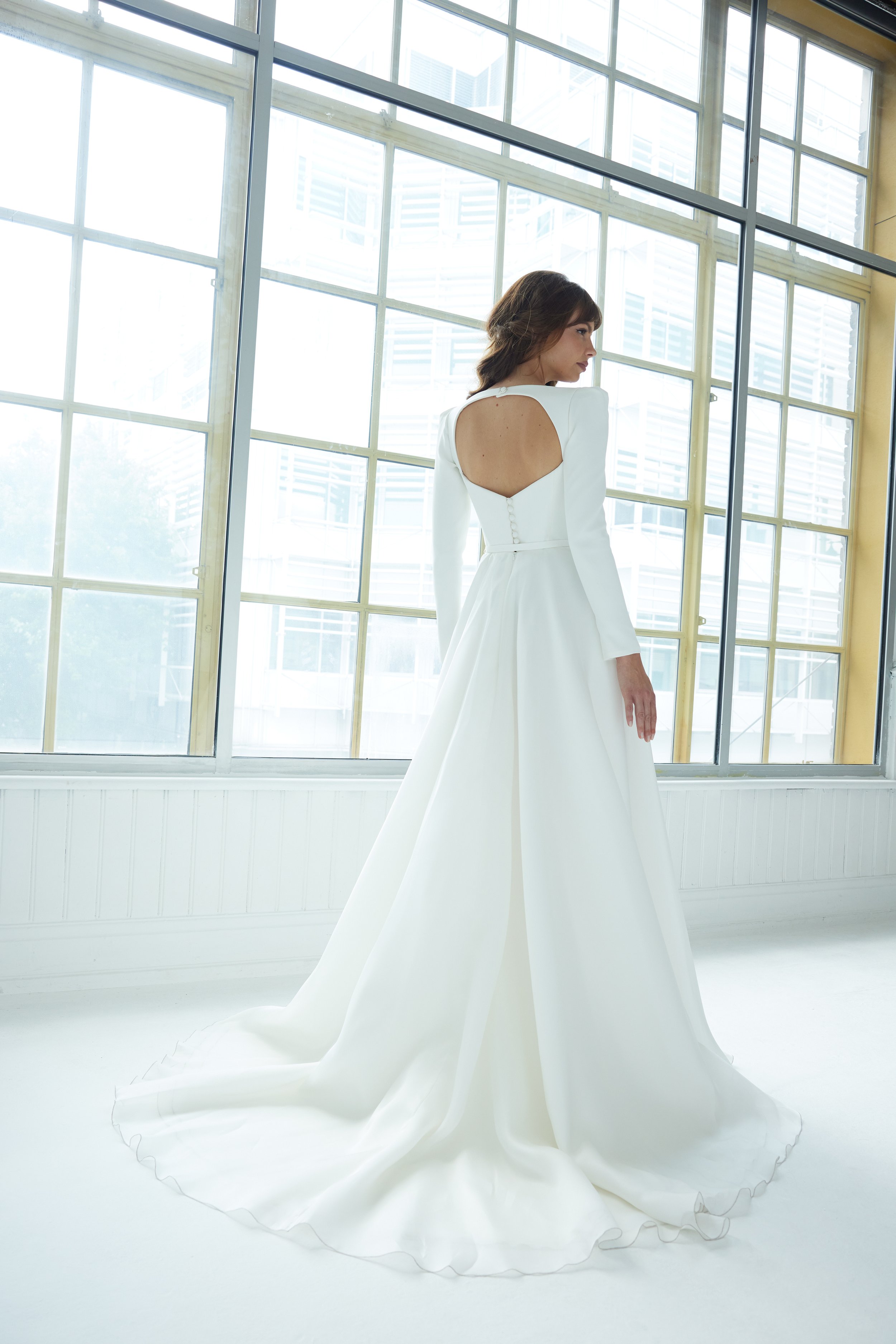 Conrad by Suzanne Neville at Frances Day Bridal  back